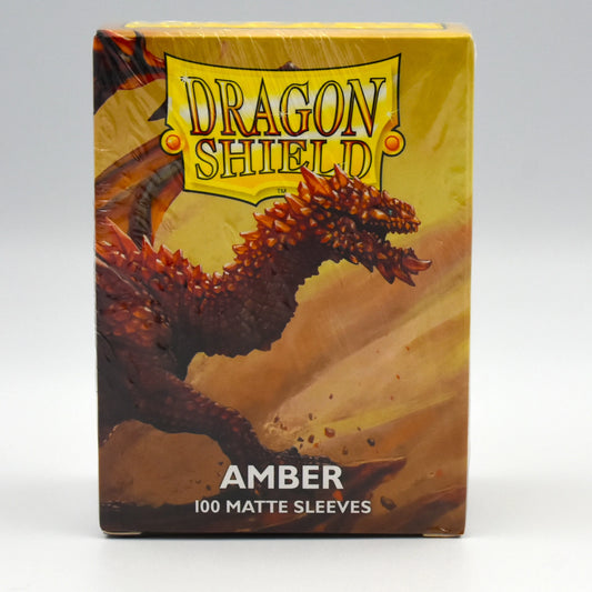 Dragon Shield - Amber - Matte - 100 Standard Size Card Sleeves