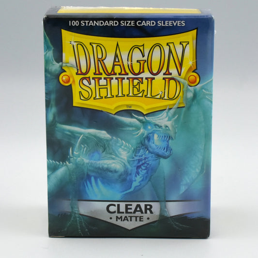 Dragon Shield - Clear- Matte - 100 Standard Size Card Sleeves