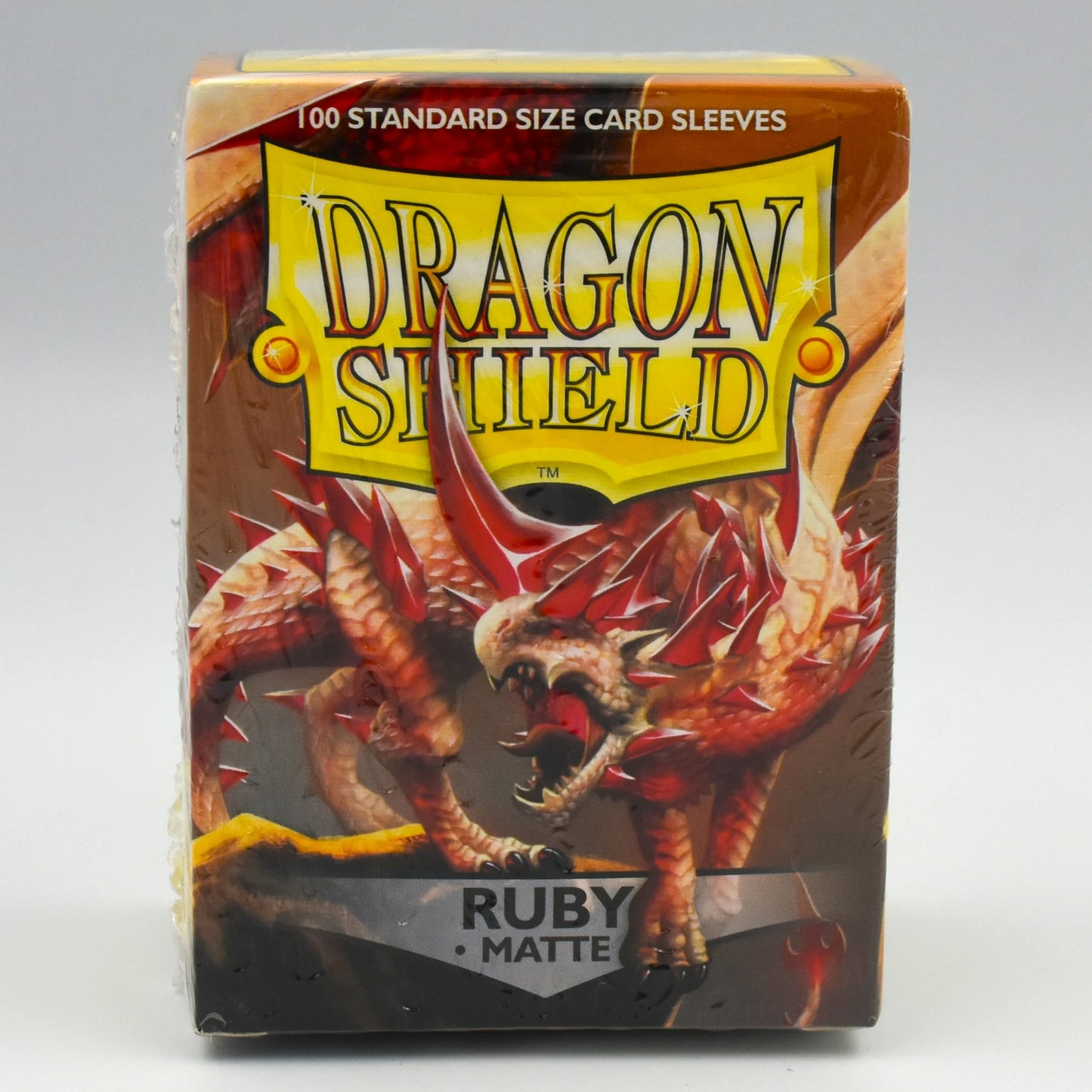 Dragon Shield - Ruby - Matte - 100 Standard Size Card Sleeves