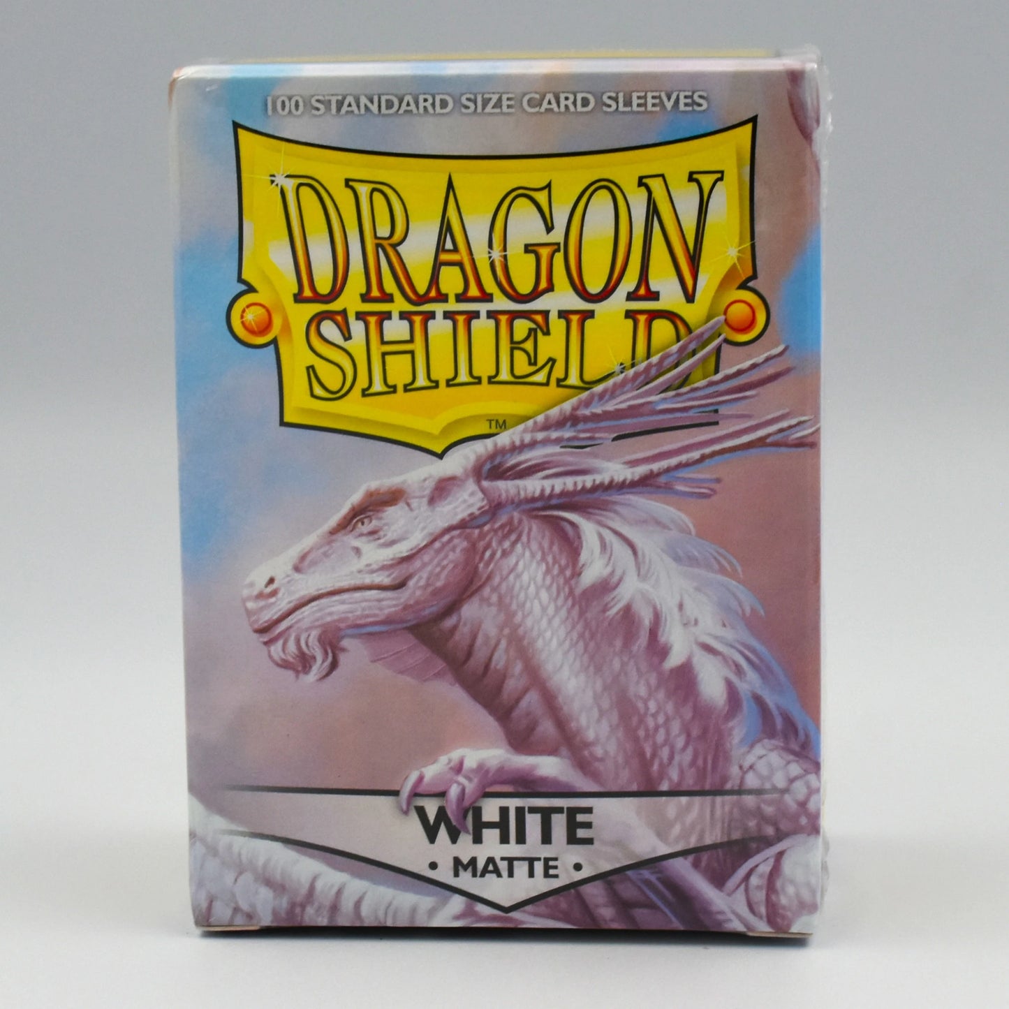 Dragon Shield - White - Matte - 100 Standard Size Card Sleeves