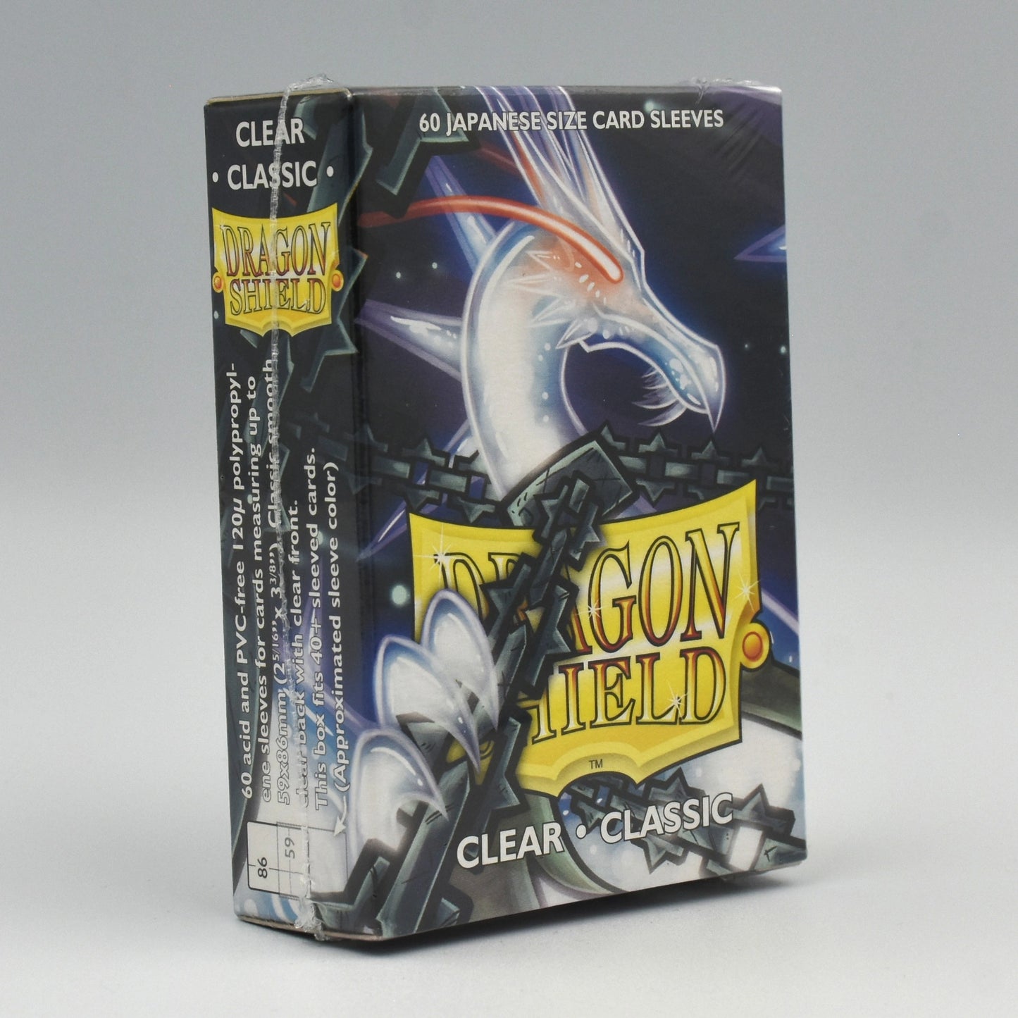 Dragon Shield - Clear - Classic - 60 Japanese Size Card Sleeves