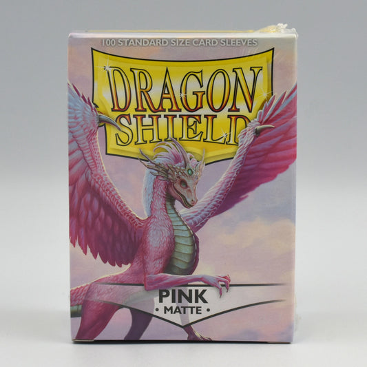 Dragon Shield - Pink - Matte - 100 Standard Size Card Sleeves