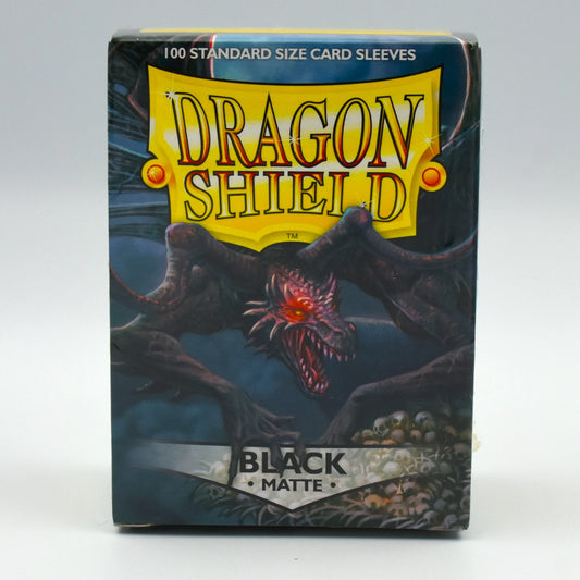 Dragon Shield - Black - Matte - 100 Standard Size Card Sleeves