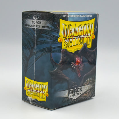 Dragon Shield - Black - Matte - 100 Standard Size Card Sleeves