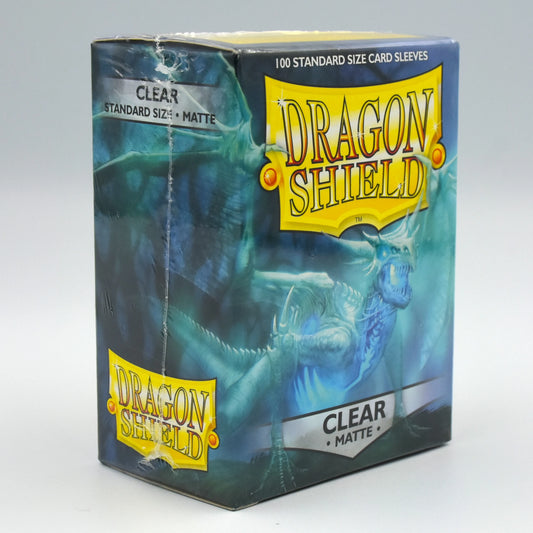 Dragon Shield - Clear- Matte - 100 Standard Size Card Sleeves