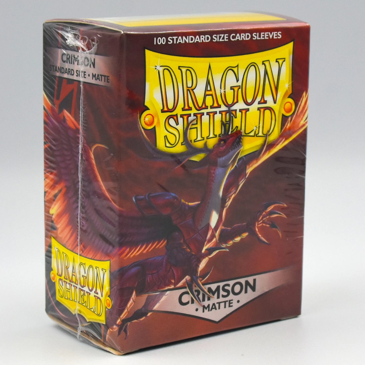 Dragon Shield - Crimson - Matte - 100 Standard Size Card Sleeves