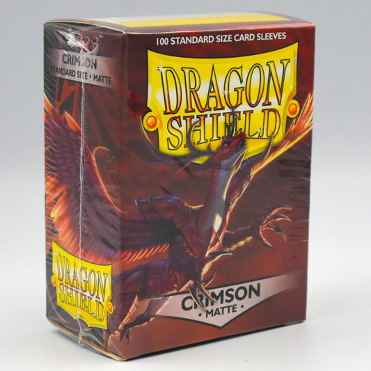 Dragon Shield - Crimson - Matte - 100 Standard Size Card Sleeves