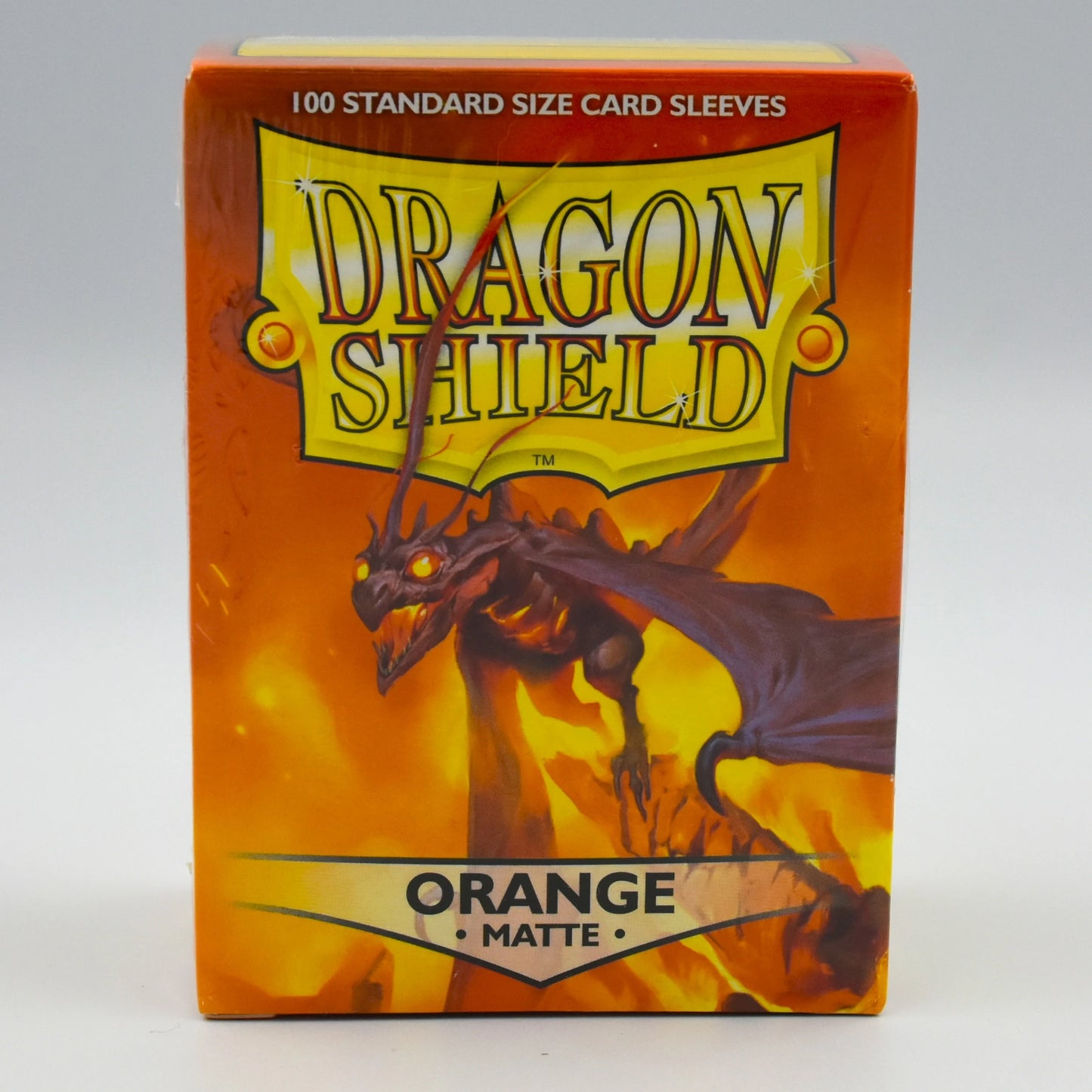 Dragon Shield - Orange - Matte - 100 Standard Size Card Sleeves