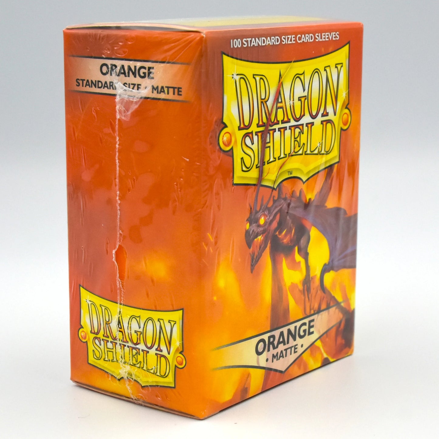Dragon Shield - Orange - Matte - 100 Standard Size Card Sleeves