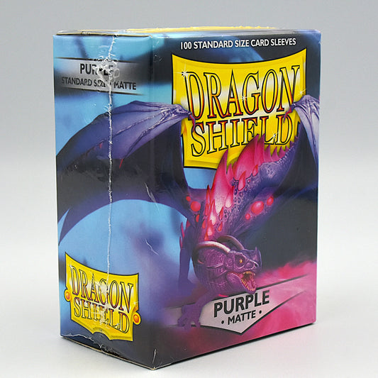 Dragon Shield - Purple - Matte - 100 Standard Size Card Sleeves