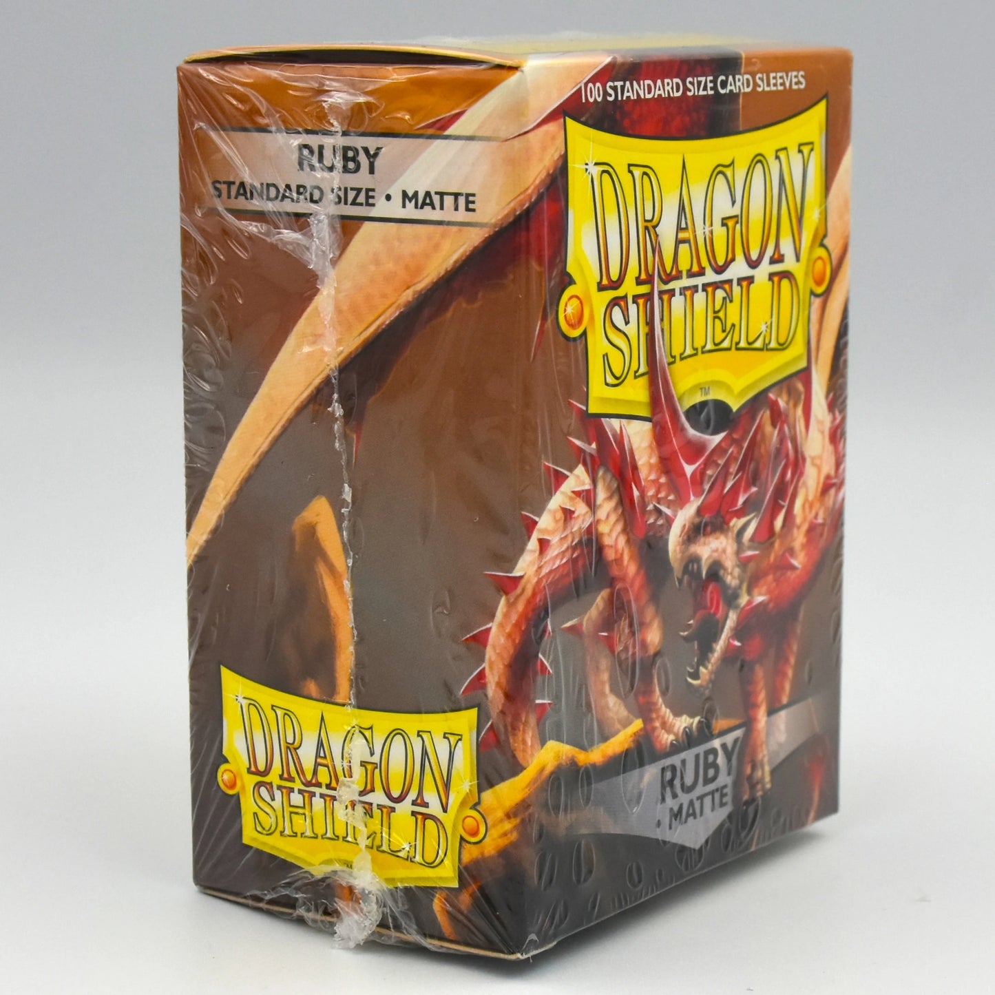 Dragon Shield - Ruby - Matte - 100 Standard Size Card Sleeves