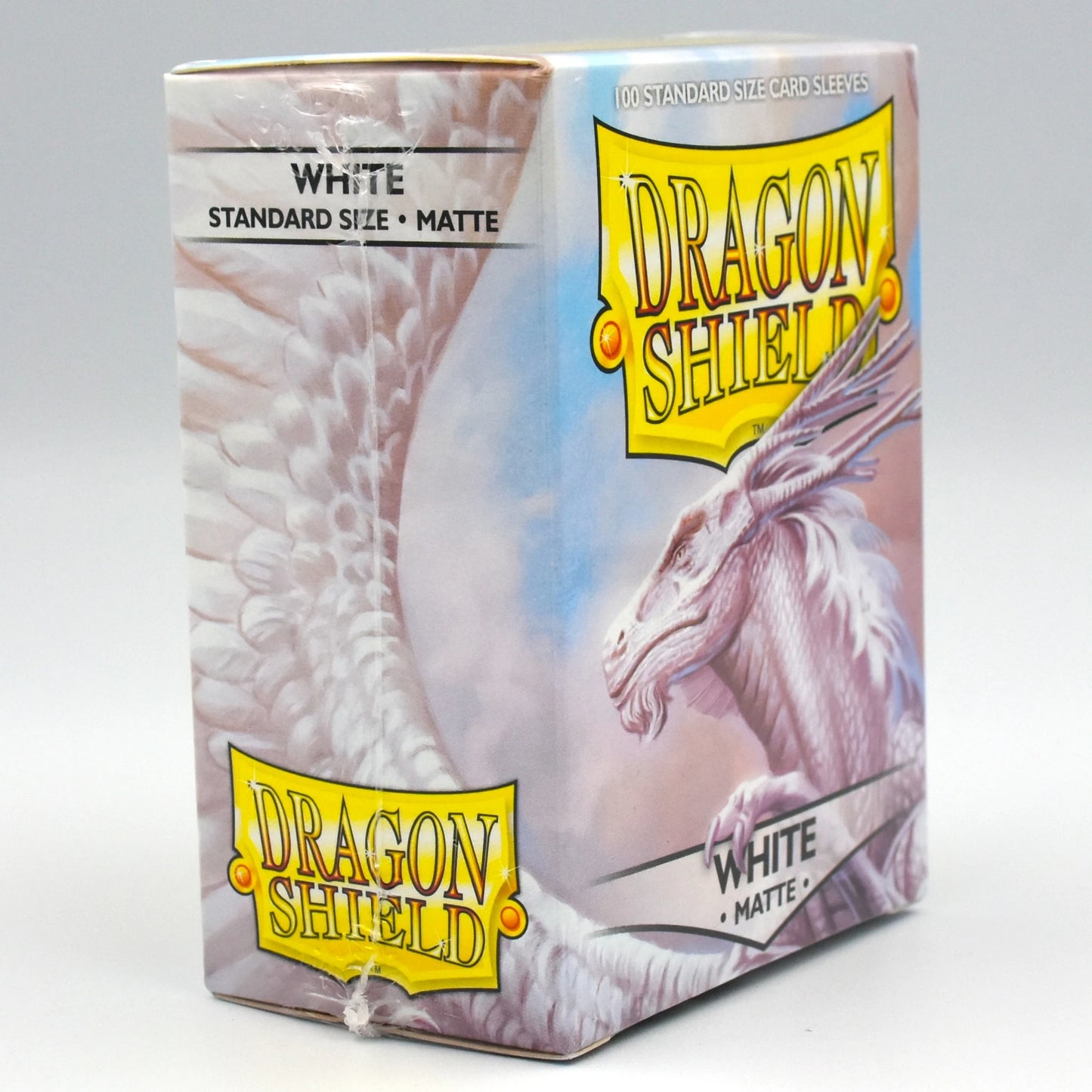 Dragon Shield - White - Matte - 100 Standard Size Card Sleeves