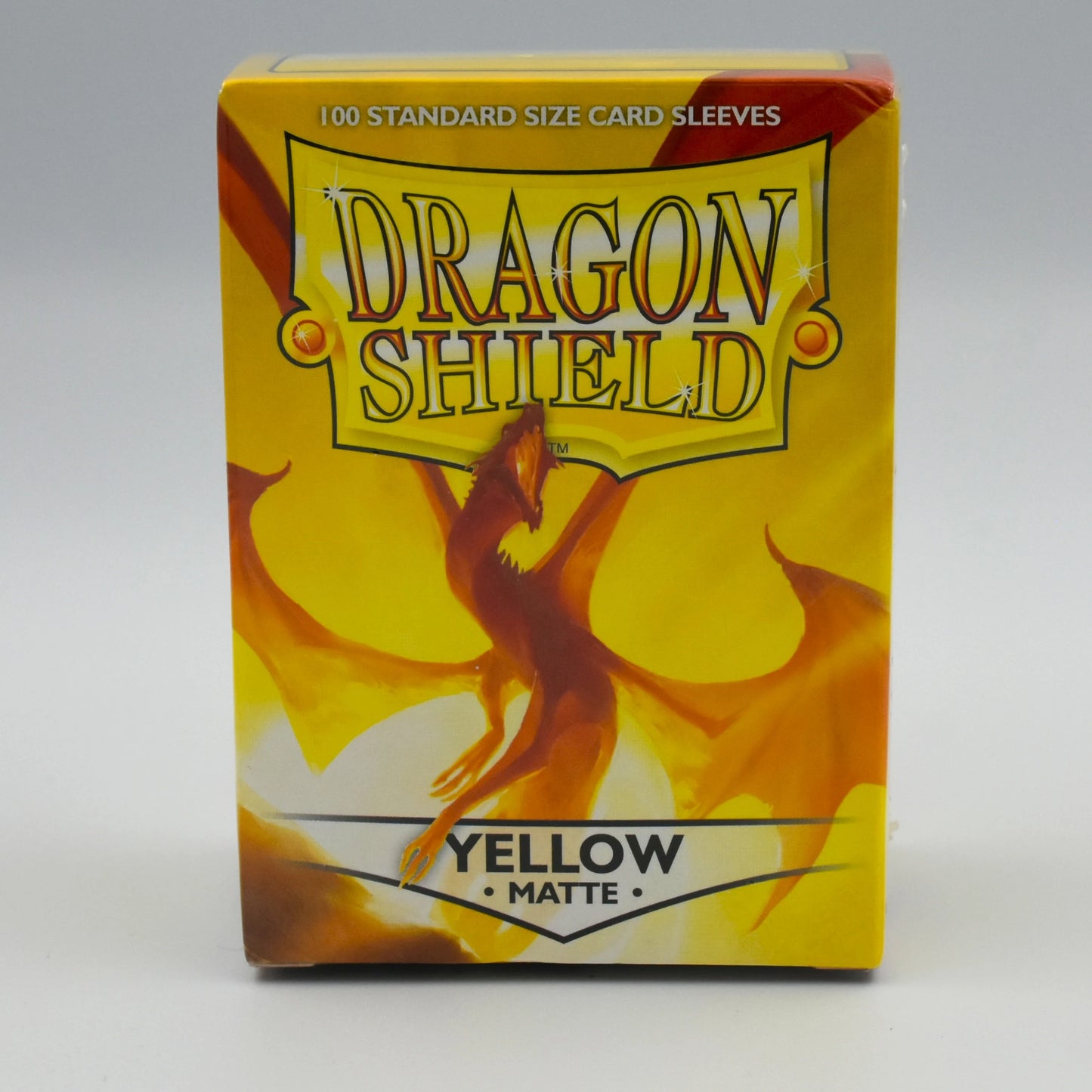 Dragon Shield - Yellow - Matte - 100 Standard Size Card Sleeves