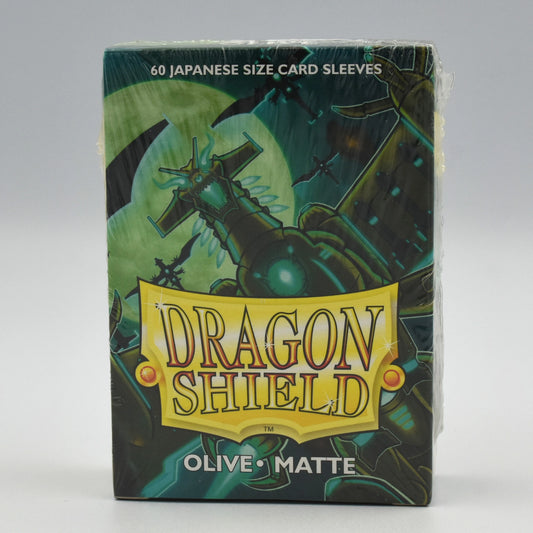Dragon Shield - Olive - Matte - 60 Japanese Size Card Sleeves
