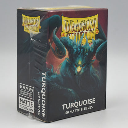 Dragon Shield - Turquoise - Matte - 100 Standard Size Card Sleeves